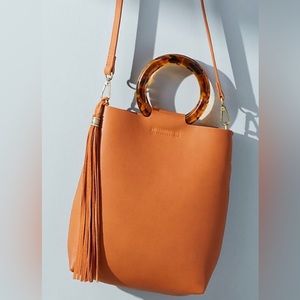 Anthropologie Lucite-handled Tote Bag